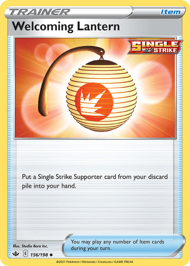 Carta Welcoming Lantern 156/198 do set Chilling Reign — Pokémon TCG | Bynx