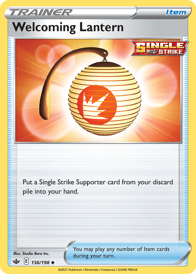 Carta Welcoming Lantern 156/198 do set Chilling Reign — Pokémon TCG | Bynx