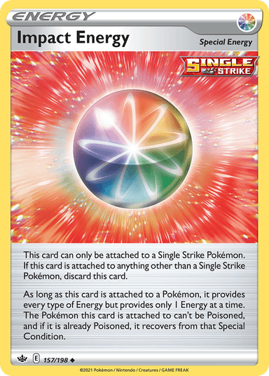 Carta Impact Energy 157/198 do set Chilling Reign — Pokémon TCG | Bynx