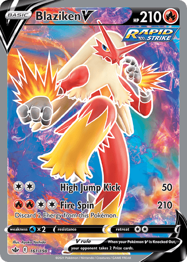 Carta Blaziken V 161/198 do set Chilling Reign — Pokémon TCG | Bynx