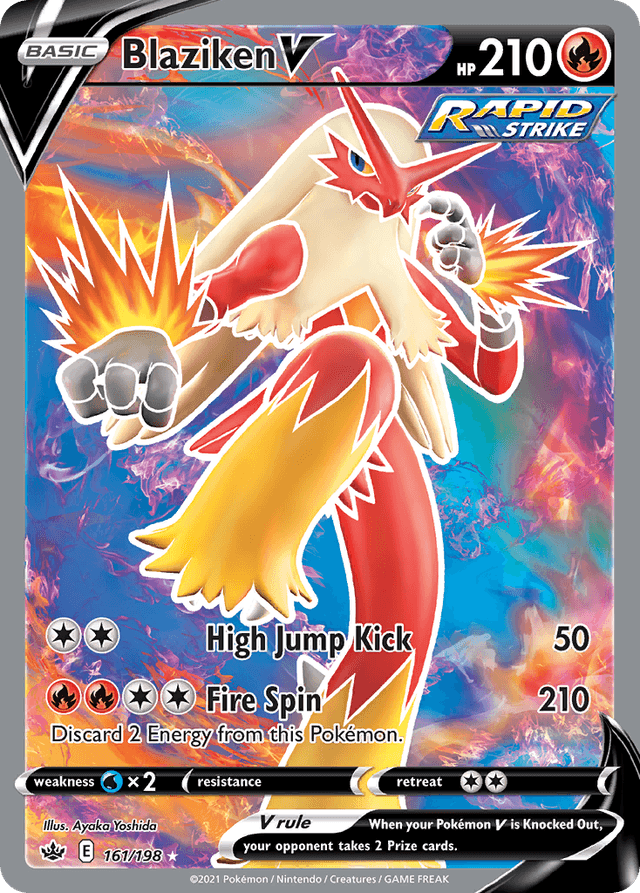Carta Blaziken V 161/198 do set Chilling Reign — Pokémon TCG | Bynx