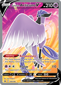 Galarian Articuno V 169 — Chilling Reign