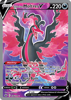 Galarian Moltres V 176 — Chilling Reign