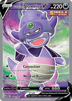Galarian Slowking V 178 — Chilling Reign