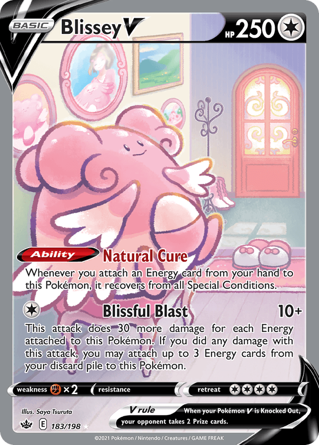 Carta Blissey V 183/198 do set Chilling Reign — Pokémon TCG | Bynx