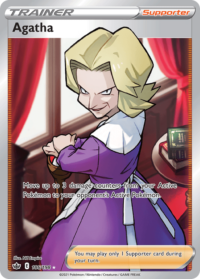 Carta Agatha 186/198 do set Chilling Reign — Pokémon TCG | Bynx