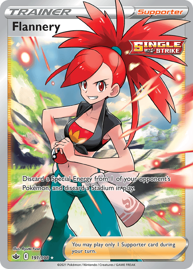 Carta Flannery 191/198 do set Chilling Reign — Pokémon TCG | Bynx