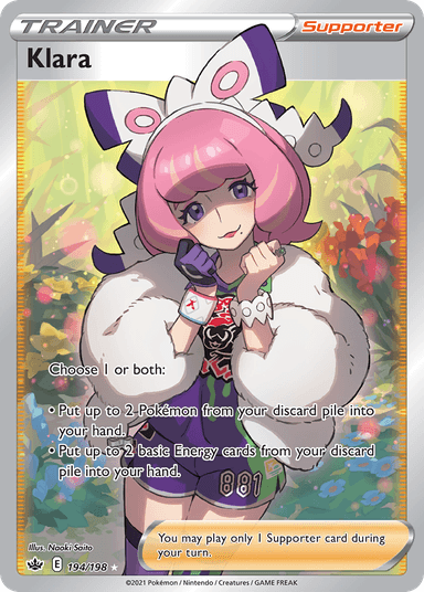 Carta Klara 194/198 do set Chilling Reign — Pokémon TCG | Bynx