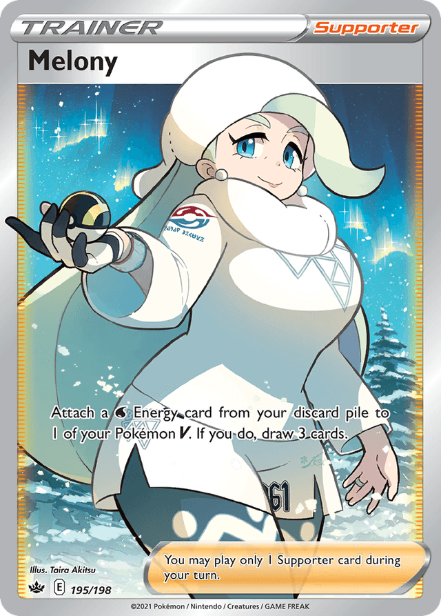 Carta Melony 195/198 do set Chilling Reign — Pokémon TCG | Bynx