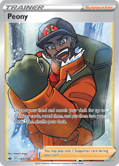 Carta Peony 197/198 do set Chilling Reign — Pokémon TCG | Bynx