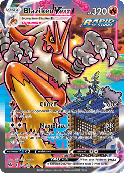 Carta Blaziken VMAX 201 do set Chilling Reign — Pokémon TCG | Bynx