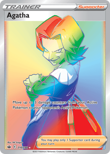 Carta Agatha 210/198 do set Chilling Reign — Pokémon TCG | Bynx