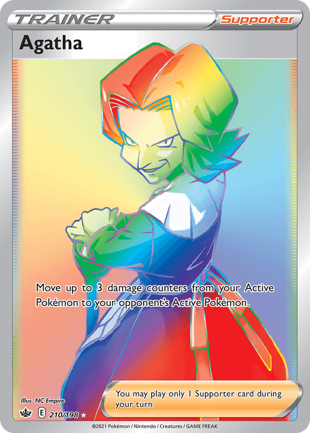 Carta Agatha 210/198 do set Chilling Reign — Pokémon TCG | Bynx
