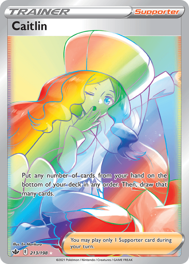 Carta Caitlin 213/198 do set Chilling Reign — Pokémon TCG | Bynx