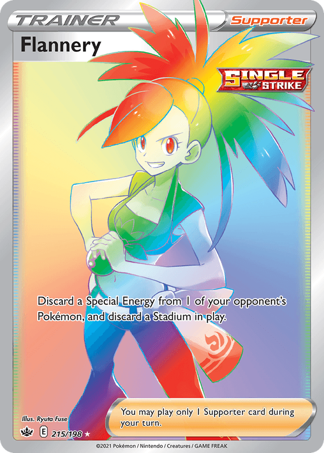 Carta Flannery 215/198 do set Chilling Reign — Pokémon TCG | Bynx
