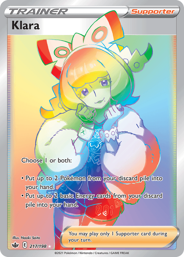 Carta Klara 217/198 do set Chilling Reign — Pokémon TCG | Bynx