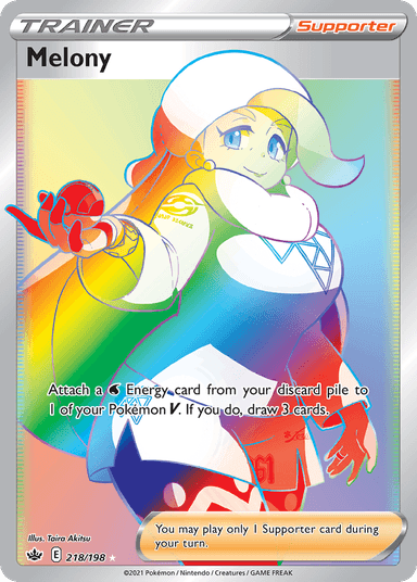 Carta Melony 218/198 do set Chilling Reign — Pokémon TCG | Bynx