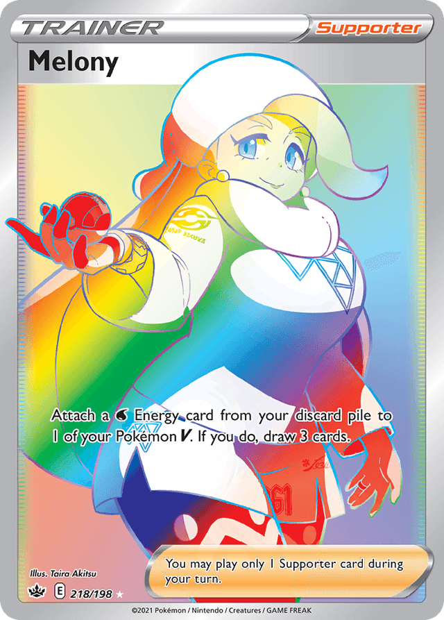 Carta Melony 218/198 do set Chilling Reign — Pokémon TCG | Bynx