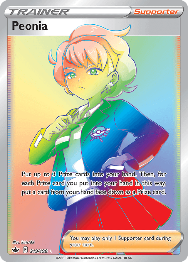 Carta Peonia 219/198 do set Chilling Reign — Pokémon TCG | Bynx