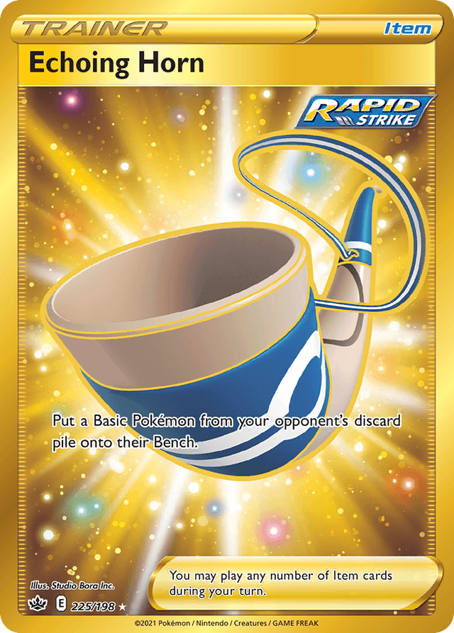 Carta Echoing Horn 225/198 do set Chilling Reign — Pokémon TCG | Bynx