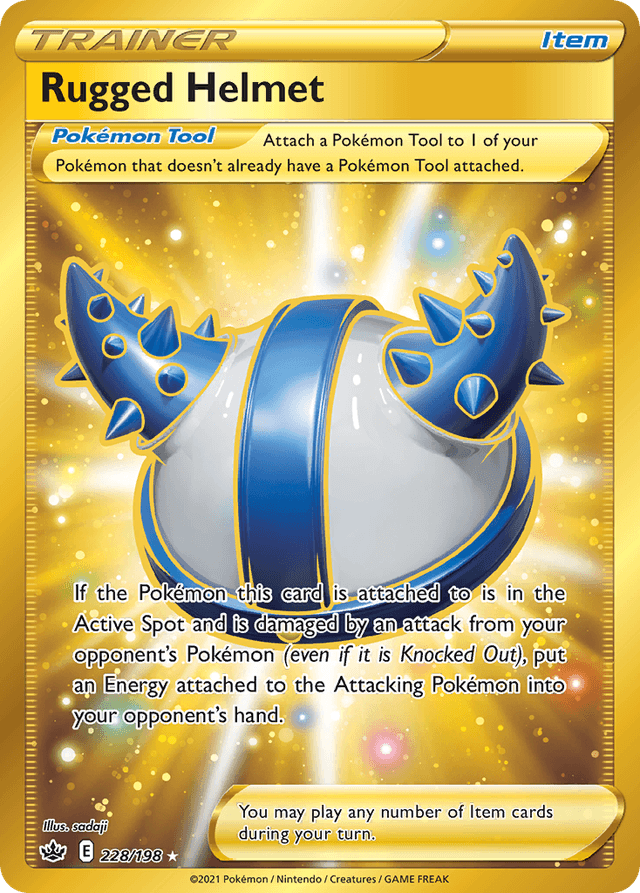 Carta Rugged Helmet 228/198 do set Chilling Reign — Pokémon TCG | Bynx