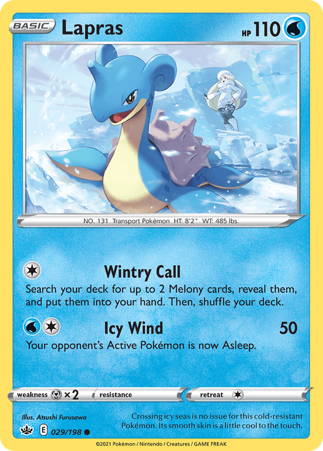 Carta Lapras 29/198 do set Chilling Reign — Pokémon TCG | Bynx