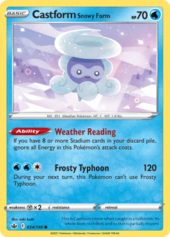 Castform Snowy Form 34 — Chilling Reign