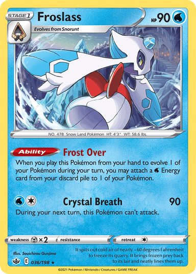 Carta Froslass 36/198 do set Chilling Reign — Pokémon TCG | Bynx