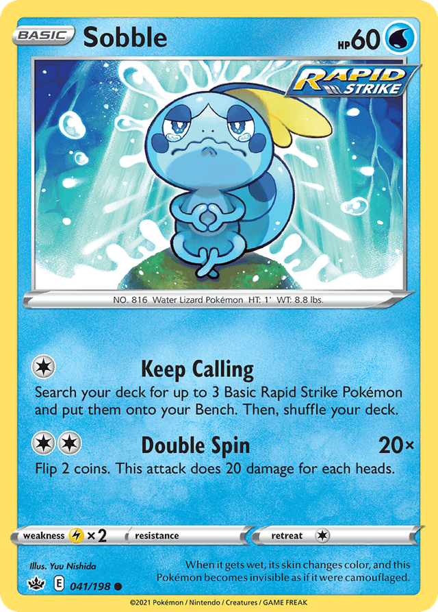 Carta Sobble 41/198 do set Chilling Reign — Pokémon TCG | Bynx