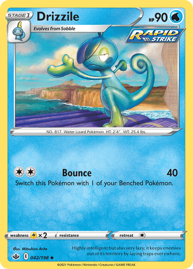Carta Drizzile 42/198 do set Chilling Reign — Pokémon TCG | Bynx