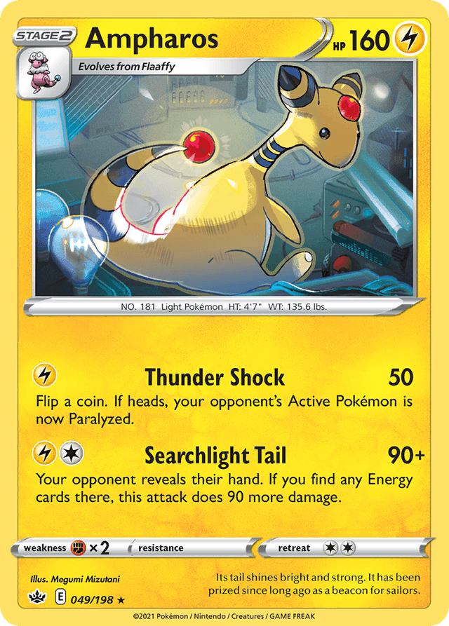 Carta Ampharos 49/198 do set Chilling Reign — Pokémon TCG | Bynx