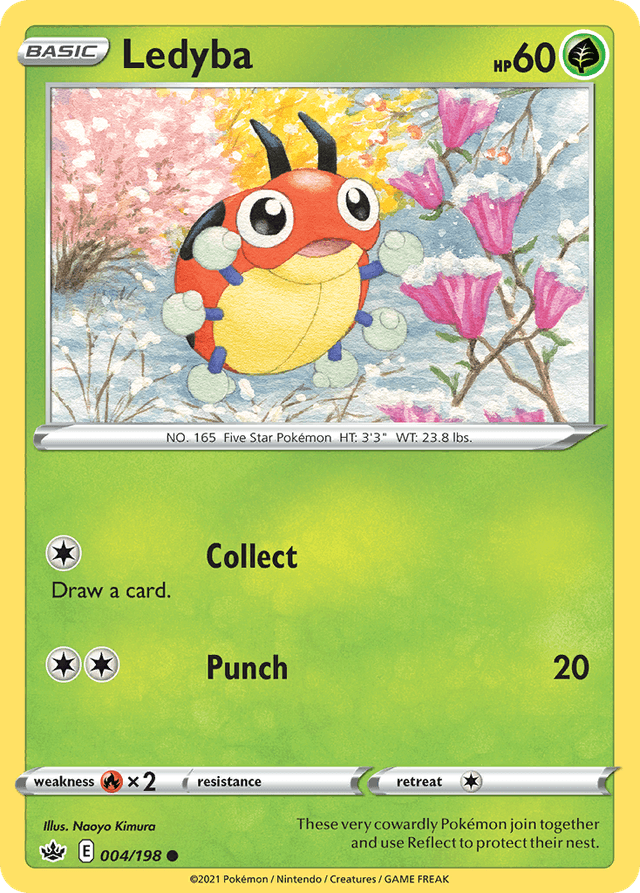 Carta Ledyba 4/198 do set Chilling Reign — Pokémon TCG | Bynx