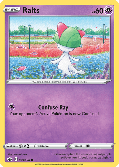 Carta Ralts 59/198 do set Chilling Reign — Pokémon TCG | Bynx