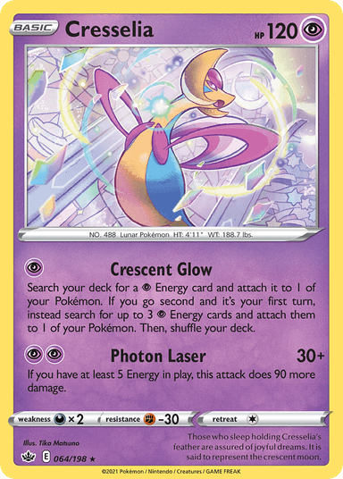 Carta Cresselia 64/198 do set Chilling Reign — Pokémon TCG | Bynx