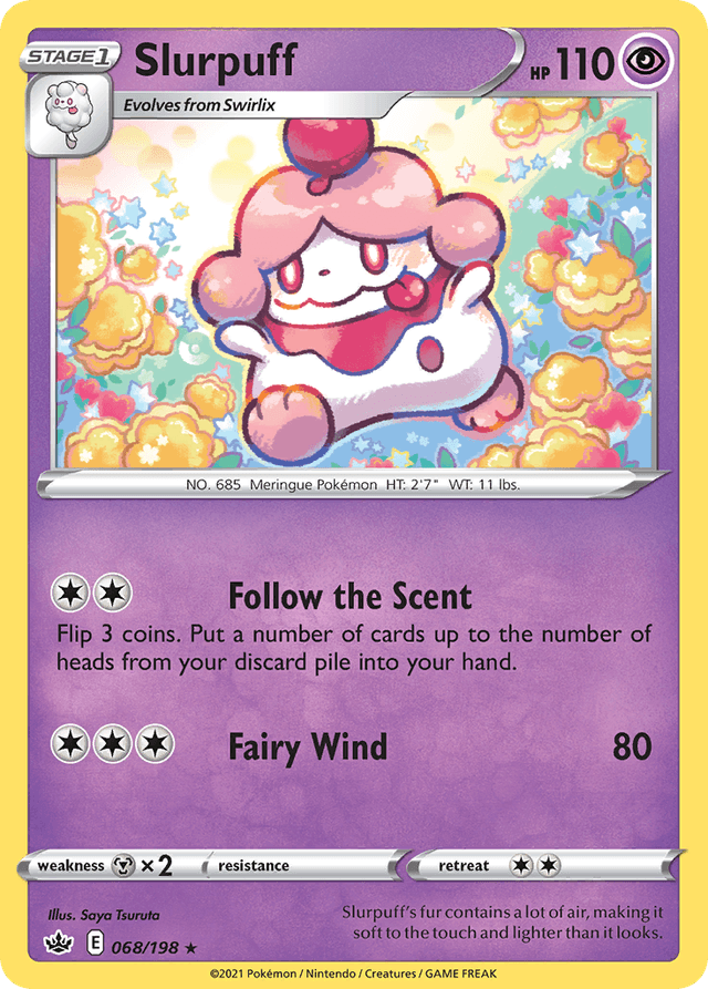 Carta Slurpuff 68/198 do set Chilling Reign — Pokémon TCG | Bynx