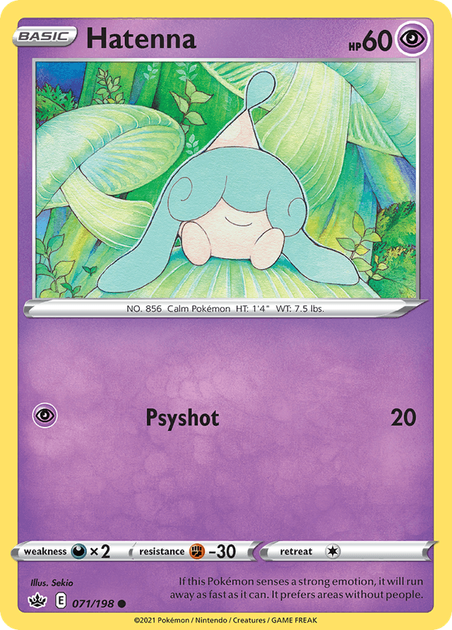 Carta Hatenna 71/198 do set Chilling Reign — Pokémon TCG | Bynx