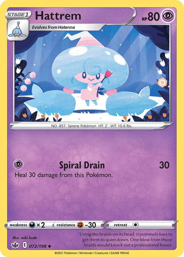 Carta Hattrem 72/198 do set Chilling Reign — Pokémon TCG | Bynx