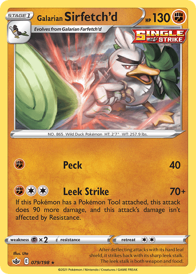Carta Galarian Sirfetch'd 79/198 do set Chilling Reign — Pokémon TCG | Bynx