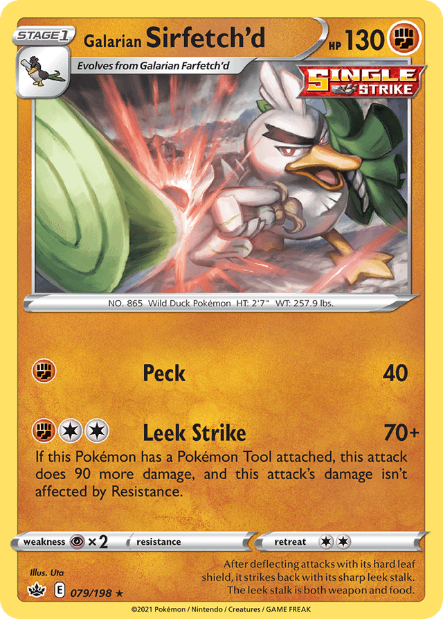 Carta Galarian Sirfetch'd 79/198 do set Chilling Reign — Pokémon TCG | Bynx