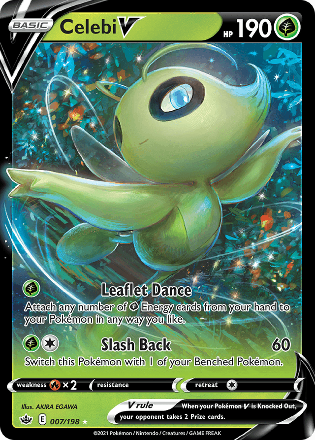 Carta Celebi V 7/198 do set Chilling Reign — Pokémon TCG | Bynx