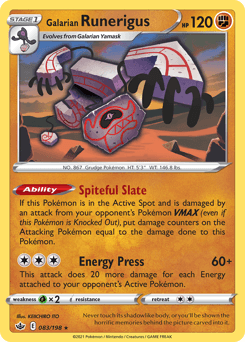 Galarian Runerigus 83 — Chilling Reign