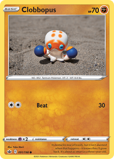 Carta Clobbopus 91/198 do set Chilling Reign — Pokémon TCG | Bynx