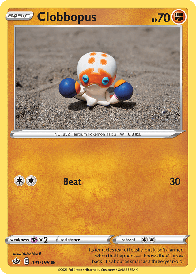 Carta Clobbopus 91/198 do set Chilling Reign — Pokémon TCG | Bynx