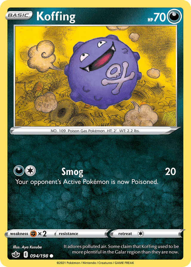 Carta Koffing 94/198 do set Chilling Reign — Pokémon TCG | Bynx