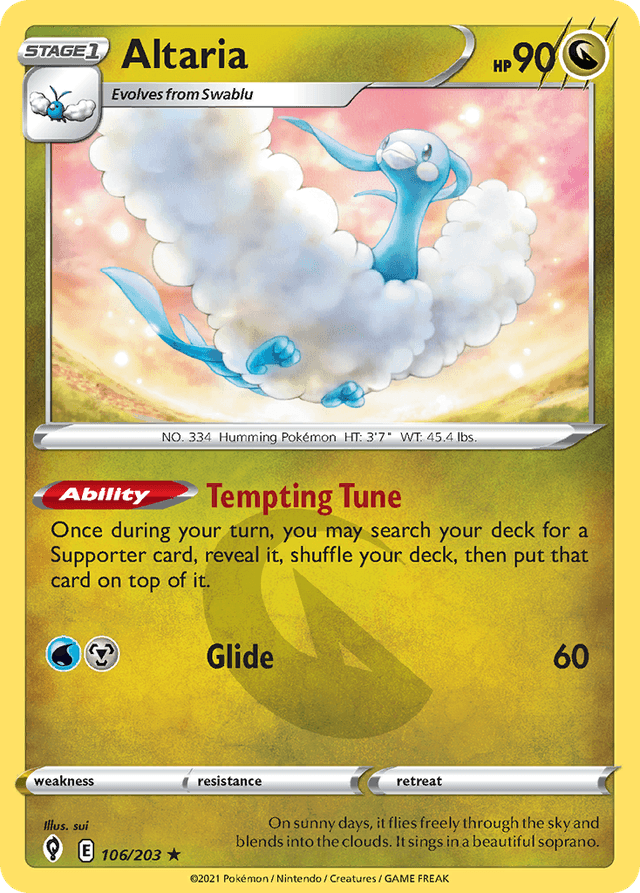 Carta Altaria 106/203 do set Evolving Skies — Pokémon TCG | Bynx