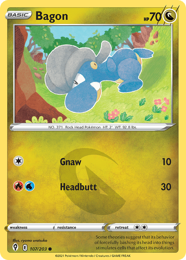 Carta Bagon 107/203 do set Evolving Skies — Pokémon TCG | Bynx