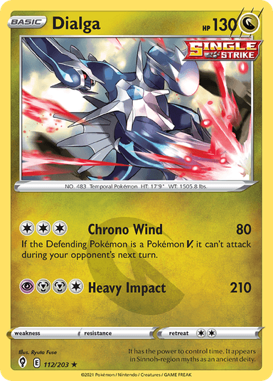 Carta Dialga 112/203 do set Evolving Skies — Pokémon TCG | Bynx