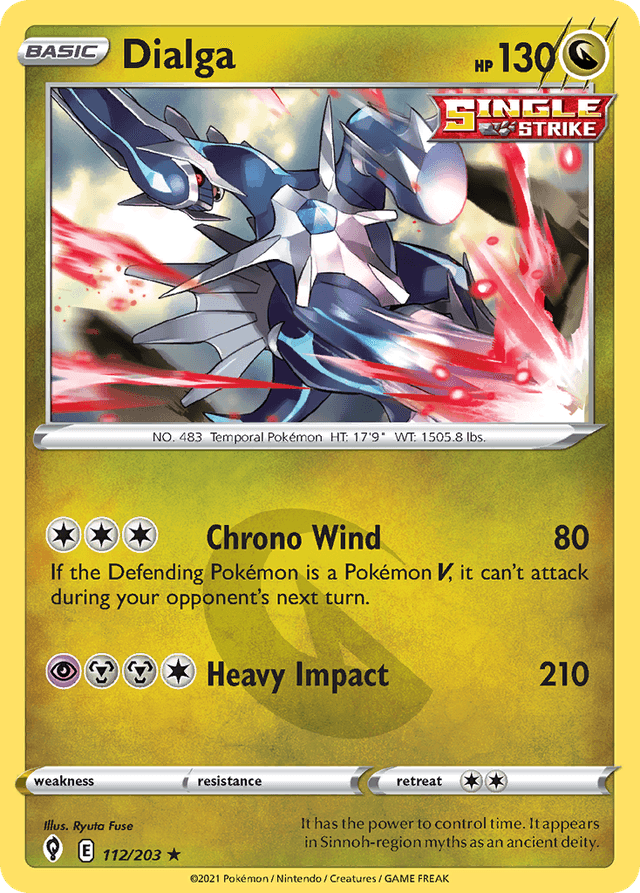 Carta Dialga 112/203 do set Evolving Skies — Pokémon TCG | Bynx