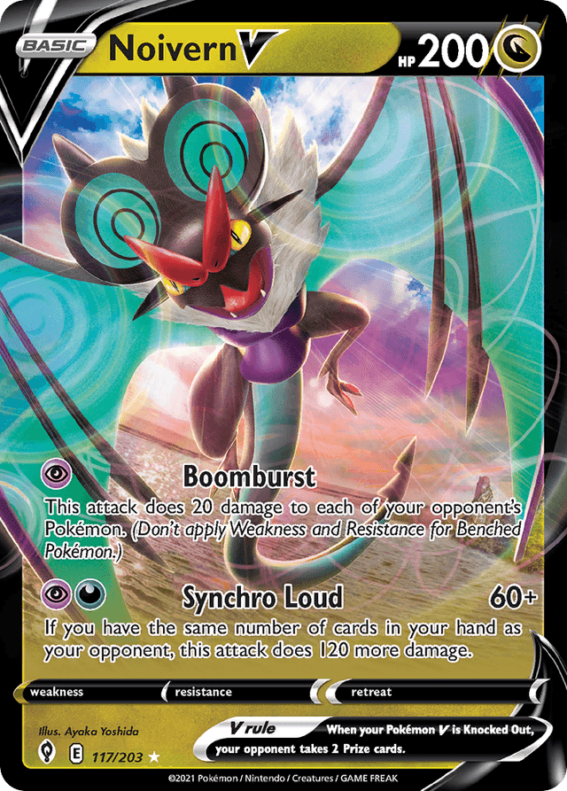 Carta Noivern V 117/203 do set Evolving Skies — Pokémon TCG | Bynx