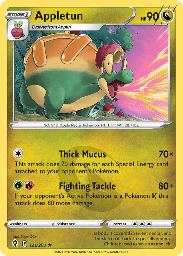 Carta Appletun 121/203 do set Evolving Skies — Pokémon TCG | Bynx